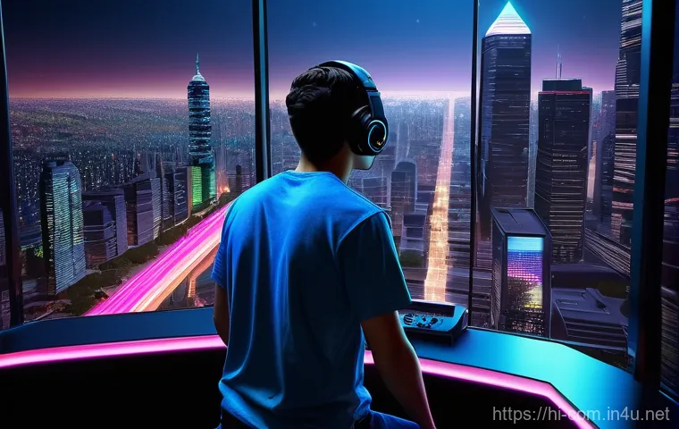 RTX 40 시리즈와 RX 7000 시리즈 비교 - **Prompt:** "A young adult gamer, wearing stylish casual clothes (such as a t-shirt and jeans), is d...