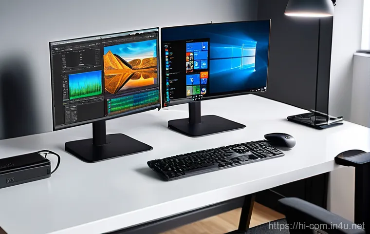 외장 그래픽카드 도킹 스테이션 활용 - **High-Performance Gaming Setup with eGPU**
    "A young adult gamer, approximately 18-25 years old,...