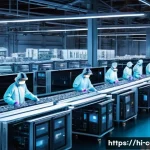 컴퓨터 부품 가격 변동 분석 - **Prompt:** "A dynamic, high-angle shot capturing the global interconnectedness of the tech supply c...